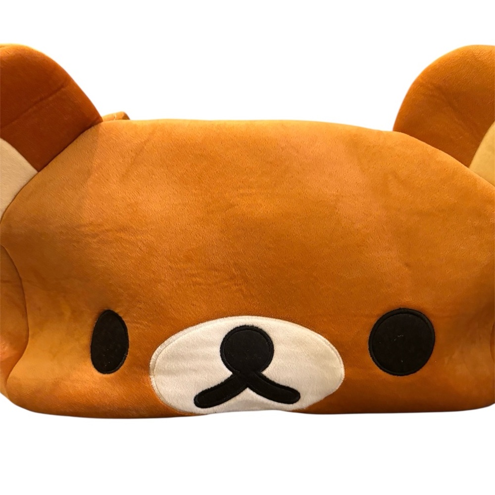 🧸 2012 SAN-X RILAKKUMA BEAR CUTE SOFT PLUSH HAND/SHOULDER BAG - RARE 🧸 - Picture 6 of 9